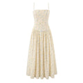 Beige floral dress on a white background, Obroi