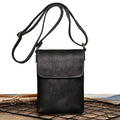 Genuine Leather Cellphone Pouch With Shoulder Strap Men Women Shoulder Bag Small Crossbody