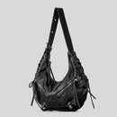 Women Shoulder Bags Punk Style Hobos Crossbody Bag Luxury Soft Pu Leather Messenger Bag