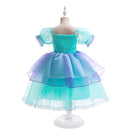 Little Girl Mermaid Dress Children Birthday Party Princess Cosplay Costume Ariel Halloween Fantasy Clothes