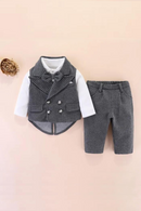 Arrival High Quality Bowtie Decorated Boys 3-piece Suit Set /Flower Boy Clothes/Children's Spring&Autumn Wear