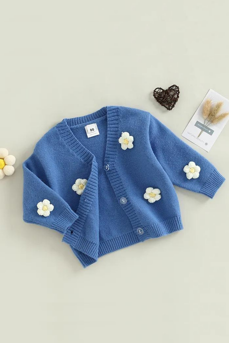 Autumn Toddler Girls Knitted Sweater Baby Cardigans Outwear Children Clothes Kids Girls Knitwear Jacket