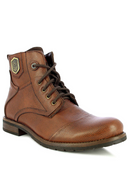 MEN MID BROWN ELI HIGH TOP BOOTS
