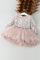 Baby Girl Dress Girls Garden Floral Sleeve Baby Dress Toddler Princess Birthday Clothing Dress for 2-6Y