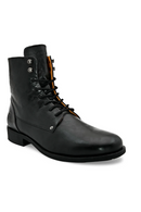 BLACK MEN LACE CLOSURE BOOTS