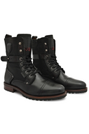 TAN CAP TOE MILITARY BOOTS