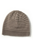 Cashmere Wool Knit Hat Ladies Winter Solid Warm Ear Protection Hat Cover Head Cap High-End Adult Accessories