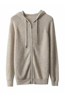 Cashmere Jacket Hoodie Men's Zipper Cardigan High-End Hoodie Coat Youth Autumn Winter Knit Casual Sweater