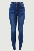 Blue High Waisted Skinny Jeans Woman Ultra Stretchy Denim Pants Jeans For Women Clothing