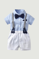 Boy Baby Clothing Suit Formal Gentlemen Newborn Wedding Birthday For 3-24M Spring And Summer Climb Wholesale Belt Pants Costumes