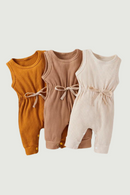 Summer Boy Girl Clothes Infant Baby Kids Girl Solid Sleeveless Romper Jumpsuit Playsuit Sunsuit Outfits Clothes