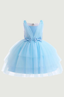 Summer Girls Dress Elegant Kids Girl Birthday Princess Party Dresses Children Costume 3-8 Years Formal Wedding