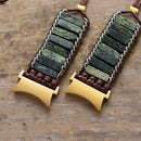 Natural Stone Samsung Galaxy Smart Watch IV Strap Band Punk Gothic Vegan Adjustable Wristband Bracelet