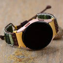 Natural Stone Samsung Galaxy Smart Watch IV Strap Band Punk Gothic Vegan Adjustable Wristband Bracelet