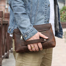 Leather Men Wallet Long Clutch Bag Gift Male Travel Wallets Coin Purses Card Holder