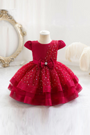 Sparkling Baby Girls Princess Dress Striped Summer Christmas Wedding 6M-4 Years