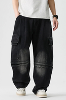 Men Denim Pants Men Casual Pants Men Loose Hip Hop Wide Leg Pants Oversize Jeans Trousers Men