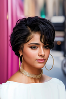 Short Pixie Cut Bob Wig Lace Front Human Hair Wigs Pre-Plucked for Women with Baby Hair and Natural Hairline