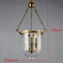 Classical Loft LED Pendant Lights Iron Chain Gold Lamp Body Dinner room Lamp Parlor Bedroom Vintage Pendant Lamp 3 Bulbs 90-260V