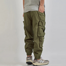 Military casual outdoor cargo quick dry pants men's trend loose bunched light pants