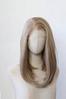 Short Honey Blonde Bob Wig Front Wig Long Straight Lace Front Wig Pre Plucked Hair