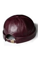 Spring/Winter Women Genuine Leather Retro Beanie Hats Male Casual Caps