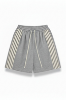Spring Summer Men Tide Sweatpants Women Spring Striped Shorts Knee-Length Pants Chic Capris