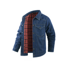 Retro Denim Jacket Men Autumn Single Breasted Lapel Motorcycle Coat Men's Clothing Casual Denim Coat