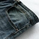 Autumn Retro Jeans Men's Simple Elastic Slim Straight Pants