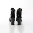 Women Boots Lace Up Women Ankle Boots Black Heel Botas