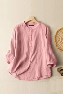 Summer Women's Blouse Solid Tops Female Casual Elegant Shirts Vintage