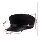 Spring and autumn flat hat navy hat leather hat cap