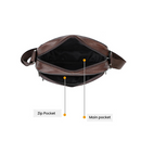 Genuine Leather Shoulder Crossbody Bag for Men Satchel Bags Travel Sling Bags