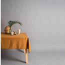 Stone washed Linen Solid Table Cove Natural Fabric Tablecloth for Kitchen Tabletop Decor