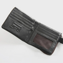 Genuine Leather Men's Short Wallet Soft Small Purse Card Holder Zipper Coin Pocket