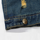 Summer Men Ripped Denim Vest Male waistcoat Man Retro Sleeveless Jacket