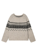 Jacquard Knitted Pullovers Women Winter Casual Loose Sweater