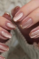 24 Coffin Shaped Fake Nails +1 Nail File +1 Jelly Glue