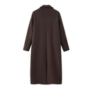 Women's Autumn Winter Wool Blend Overcoat Women Lapel Single-breasted Coat Lady Outerwear