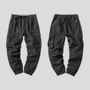 Trousers - Men Cotton Tapered Utility Cargo Pants Casual Style with Multi-Pockets