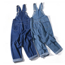 Men's Denim Bib Overalls Classic Cargo Jeans Loose Coveralls Suspenders Jumpsuits