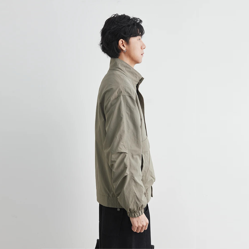 Men Lapel Jacket Military Style Casual Clothing Spring Autumn Season Pocket Jacket For Men