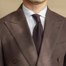 Men Linen Blended Casual Double-breasted Suit Retro Commuter Slim-fit One-suit