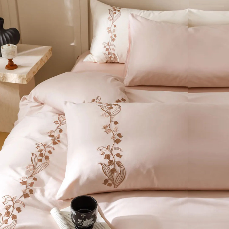 stripes bedding set twin full queen king fairyfair lace cotton home textile sheet pillow case quilt cover