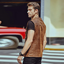 Men Real Leather Vest Men Motorcycle Outdoor Travel Vests