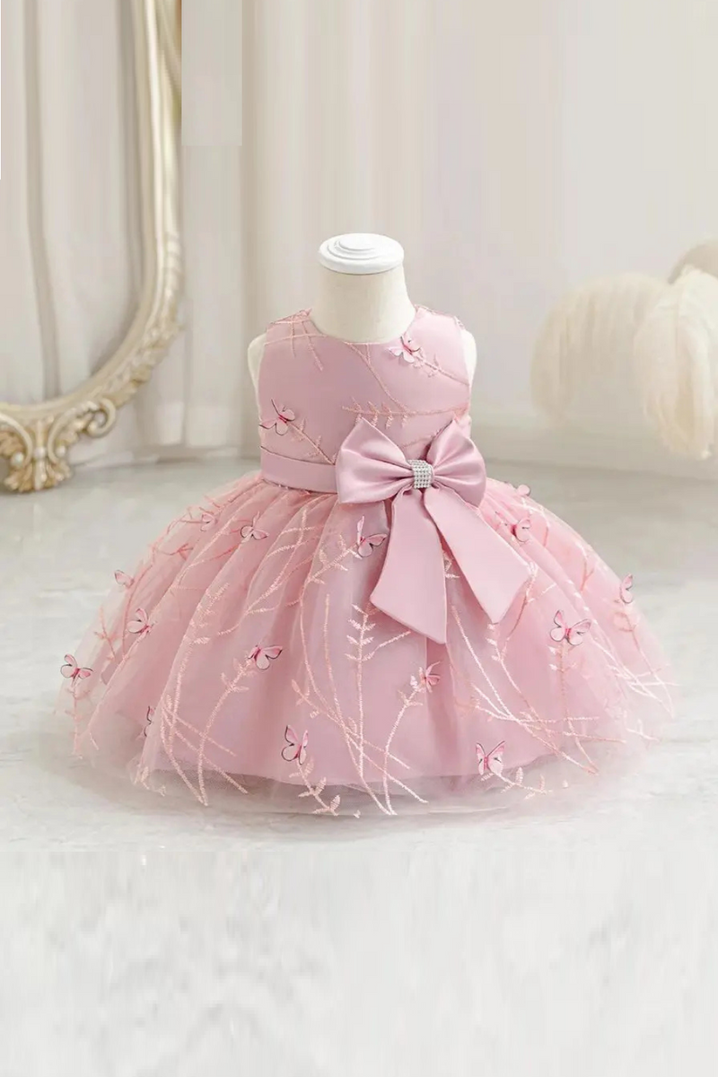 cute infant dresses Baby Dresses Butterfly Embroidery Newborn Items Cute Cotton Infant Ball Gown Girl Kid's Tulle Dress 1-4 Years Red / 6M