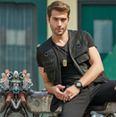 Men Real Leather Vest Men Motorcycle Outdoor Travel Vests