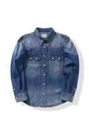 Blue denim shirt on a white background, Obroi