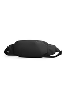 Black waist bag on a white background, Obroi