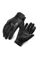 Leather Motorcycle Gloves Summer Breathable Mesh Women Men Hand Protection Outdoor Sports Motorbike